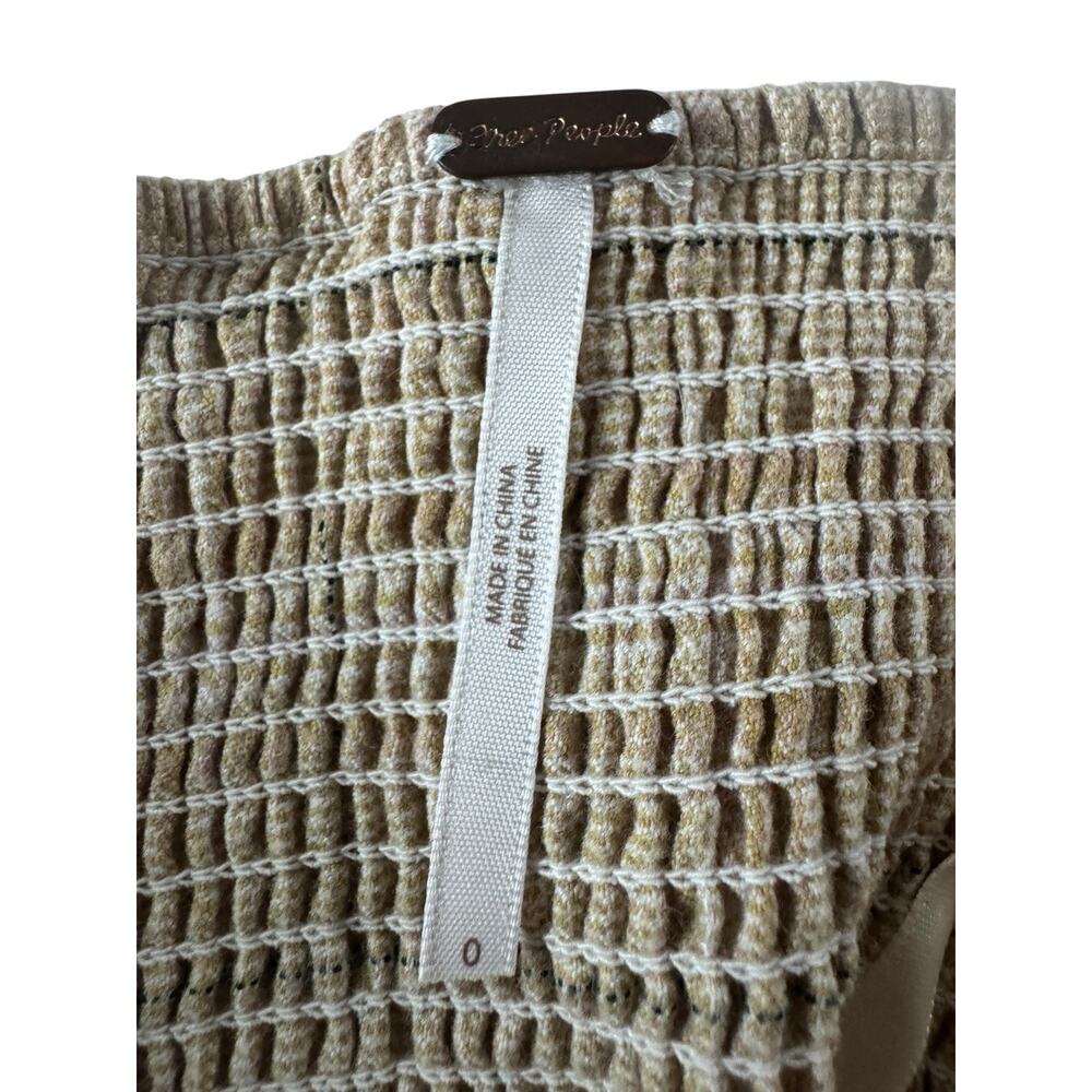 Free People Beige Checkered Crop Top - Picture 8 of 11